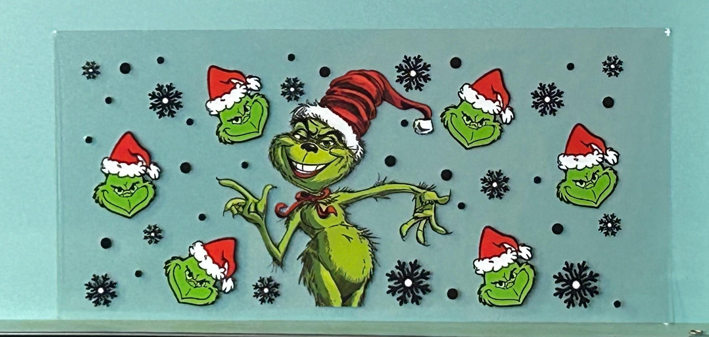 Green Guy #2 UV DTF 16oz cup wraps