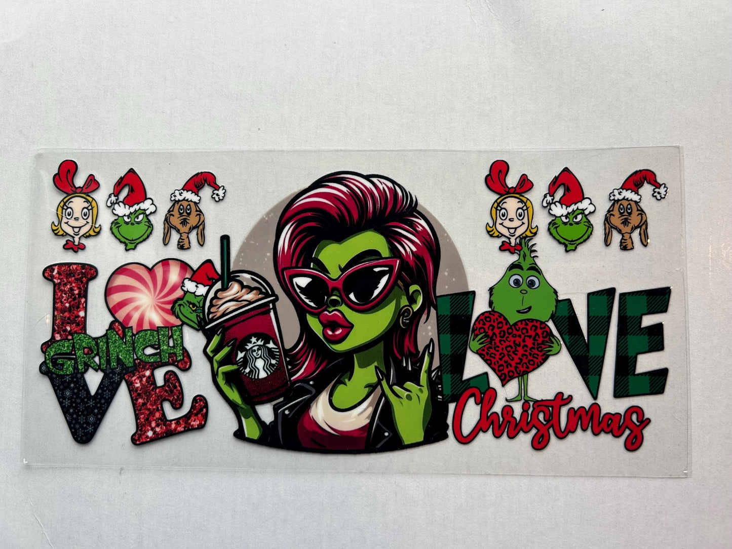 Green Guy #2 UV DTF 16oz cup wraps