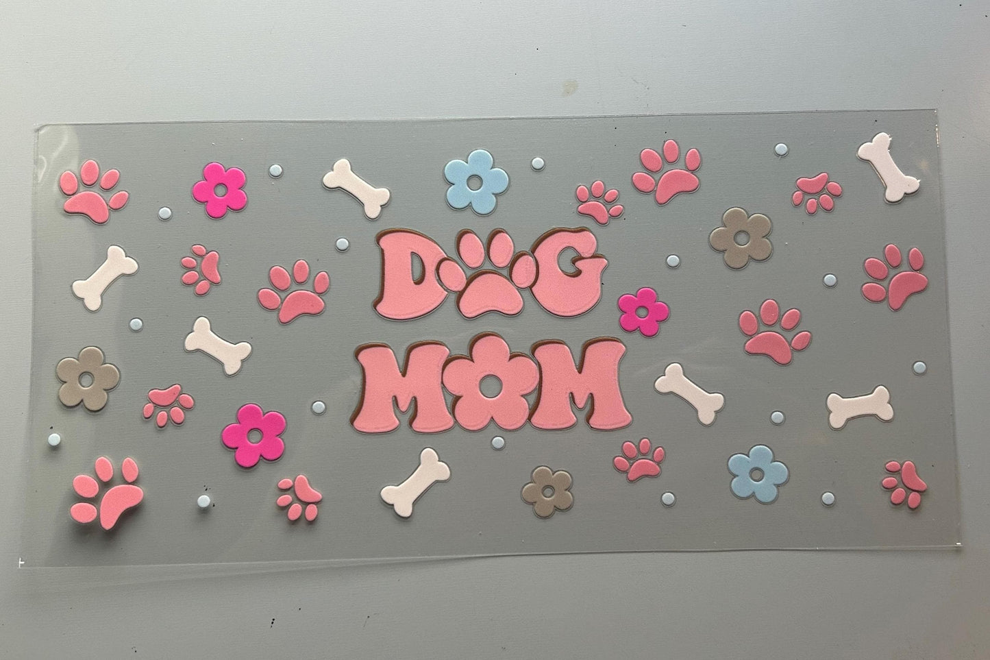 Mom, mama, dog mom UV DTF 16oz cup wraps